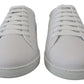 Dolce & Gabbana Italian Leather White Low-Top Sneakers