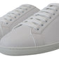 Dolce & Gabbana Italian Leather White Low-Top Sneakers