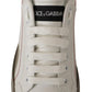 Dolce & Gabbana Elegant White Leather Sneakers