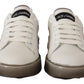 Dolce & Gabbana Elegant White Leather Sneakers