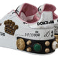 Dolce & Gabbana Queen Crown Chic Leather Sneakers