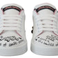 Dolce & Gabbana Queen Crown Chic Leather Sneakers