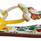 Dolce & Gabbana Majolica Crystal Embellished Leather Sandals