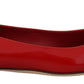 Dolce & Gabbana Red Suede Crystal Loafers - Exquisite Elegance