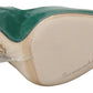 Dolce & Gabbana Green Leather Heels Pumps Plastic Shoes