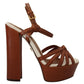 Dolce & Gabbana Elevate Your Style with Chic Leather Platform Sandals