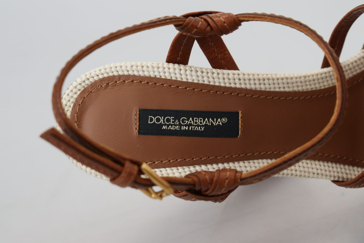 Dolce & Gabbana Elevate Your Style with Chic Leather Platform Sandals