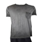 Saint Laurent Men's Grey Dyed Fine Knit Cotton T-Shirt