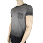 Saint Laurent Men's Grey Dyed Fine Knit Cotton T-Shirt