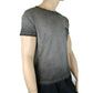 Saint Laurent Men's Grey Dyed Fine Knit Cotton T-Shirt