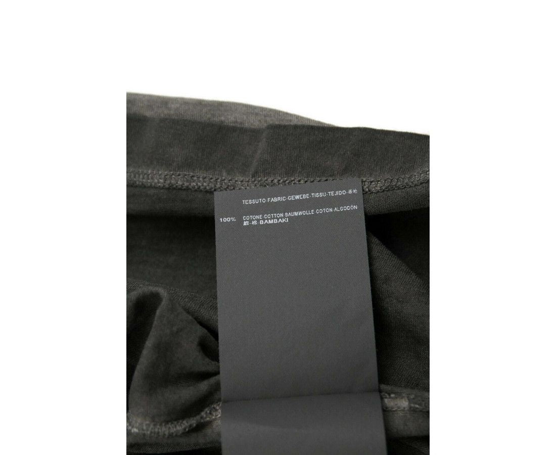 Saint Laurent Men's Grey Dyed Fine Knit Cotton T-Shirt