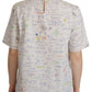 Dolce & Gabbana Algebra Print Round Neck Cotton Tee