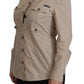 Dolce & Gabbana Elegant Beige Cotton Long Sleeve Shirt