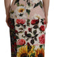 Dolce & Gabbana Patchwork Floral Midi Sheath Dress