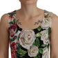 Dolce & Gabbana Patchwork Floral Midi Sheath Dress