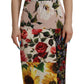 Dolce & Gabbana Patchwork Floral Midi Sheath Dress