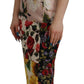 Dolce & Gabbana Patchwork Floral Midi Sheath Dress