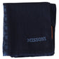 Missoni Navy Wool Knit Unisex Neck Wrap Fringe Shawl Men's Scarf