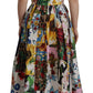 Dolce & Gabbana Elegant Floral A-Line Cotton Dress