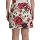 Dolce & Gabbana Elegant Floral A-Line Mini Dress