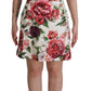 Dolce & Gabbana Elegant Floral A-Line Mini Dress