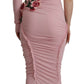 Dolce & Gabbana Elegant Pink One Shoulder Bodycon Dress