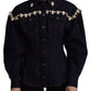 Dolce & Gabbana Elegant Crystal-Embellished Denim Jacket