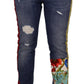 Dolce & Gabbana High Waist Patchwork Skinny Denim