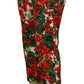 Dolce & Gabbana Chic Cropped Mid Waist Pants - Multicolor