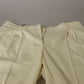 Dolce & Gabbana Elegant Ivory High-Waist Wool Pants