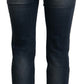 Dolce & Gabbana High Waist Skinny Designer Jeans in Blue