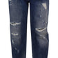 Dolce & Gabbana High Waist Skinny Denim Jeans - Chic Blue Washed