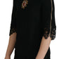 Dolce & Gabbana Elegant Beaded Logo Zip Sleeve Blouse