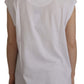 Dolce & Gabbana Elegant White Cotton Sleeveless Top