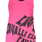 Cavalli Class Elegant Pink Wide-Shoulder Tank Top