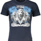 Cavalli Class Blue Cotton Men T-Shirt