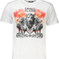 Cavalli Class White Cotton Men T-Shirt