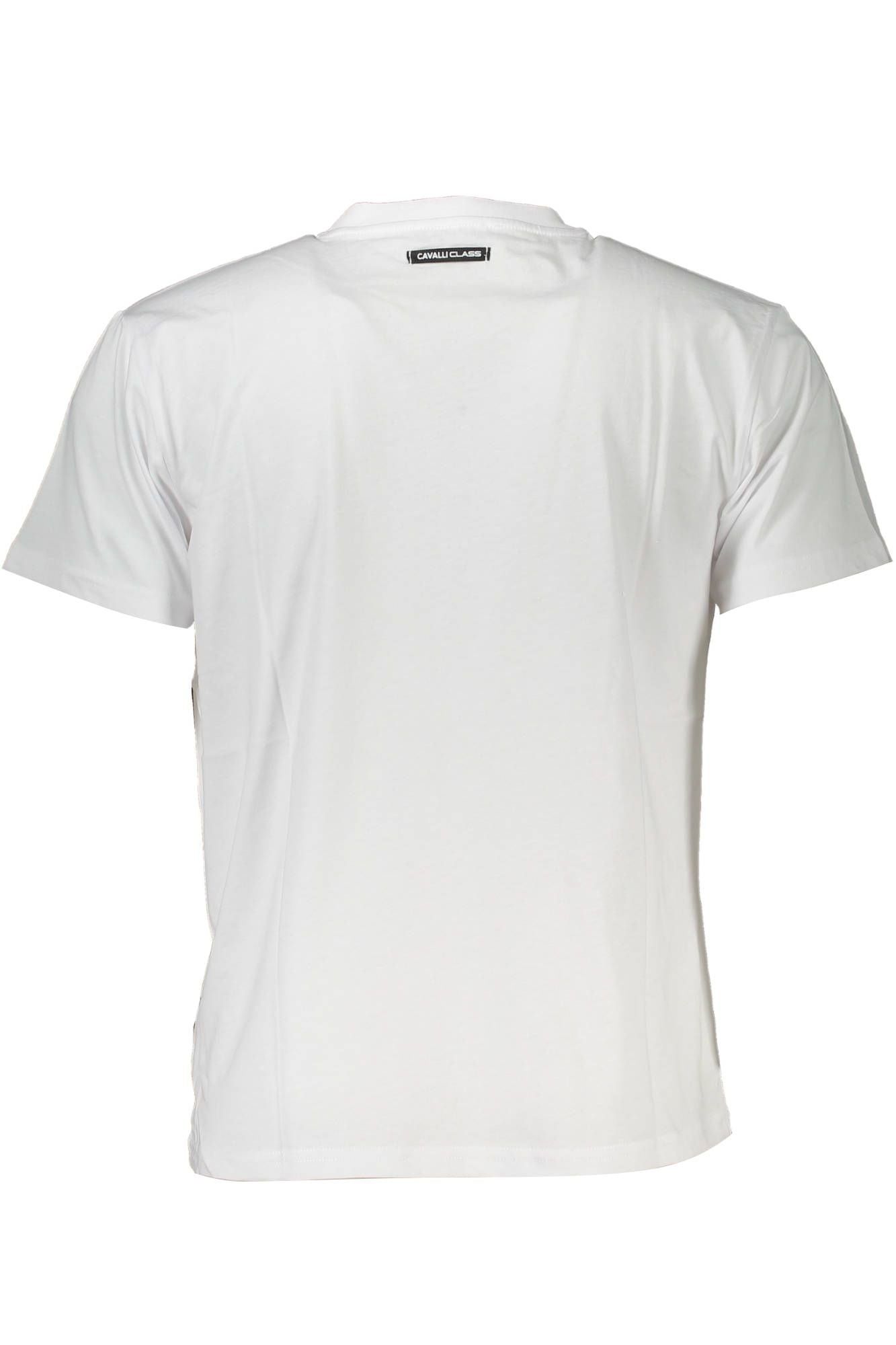 Cavalli Class White Cotton Men T-Shirt