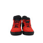 Balenciaga Men High Top Black Red Suede Leather Sneakers