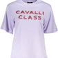 Cavalli Class Purple Cotton Women T-Shirt