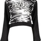 Cavalli Class Black Cotton Women Sweater