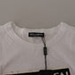 Dolce & Gabbana Elegant White Cotton DG Queen Tee