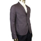 Gucci Men's 2 Buttons Grey / Burgundy Vichy Wool Gauze Jacket