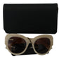 Dolce & Gabbana Beige Chic Acetate Women's Sunglasses