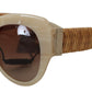 Dolce & Gabbana Beige Chic Acetate Women's Sunglasses