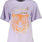 Cavalli Class Purple Cotton Women Top