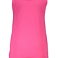 Cavalli Class Chic Pink Printed Tank Top with Logo