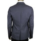 Gucci Men's Formal Midnight Blue / Grey Wool Jacket 2 Buttons