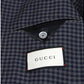 Gucci Men's Formal Midnight Blue / Grey Wool Jacket 2 Buttons