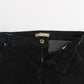 Ermanno Scervino Sleek Black Slim Leg Designer Jeans